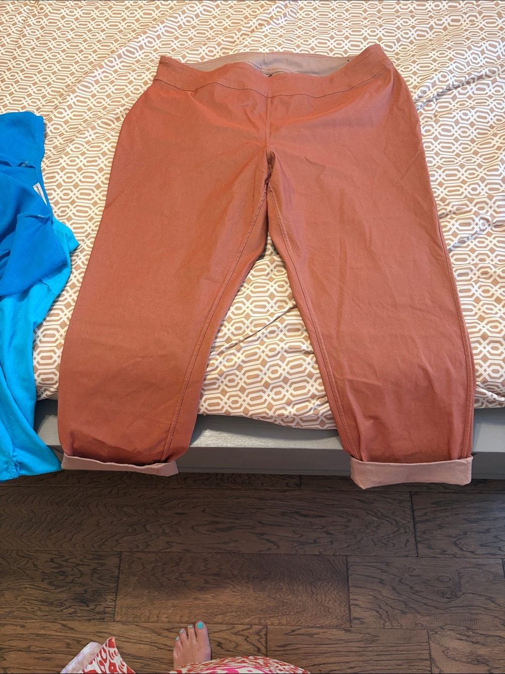 Slimsation By Multiples Copper-Brown Women's Pants
